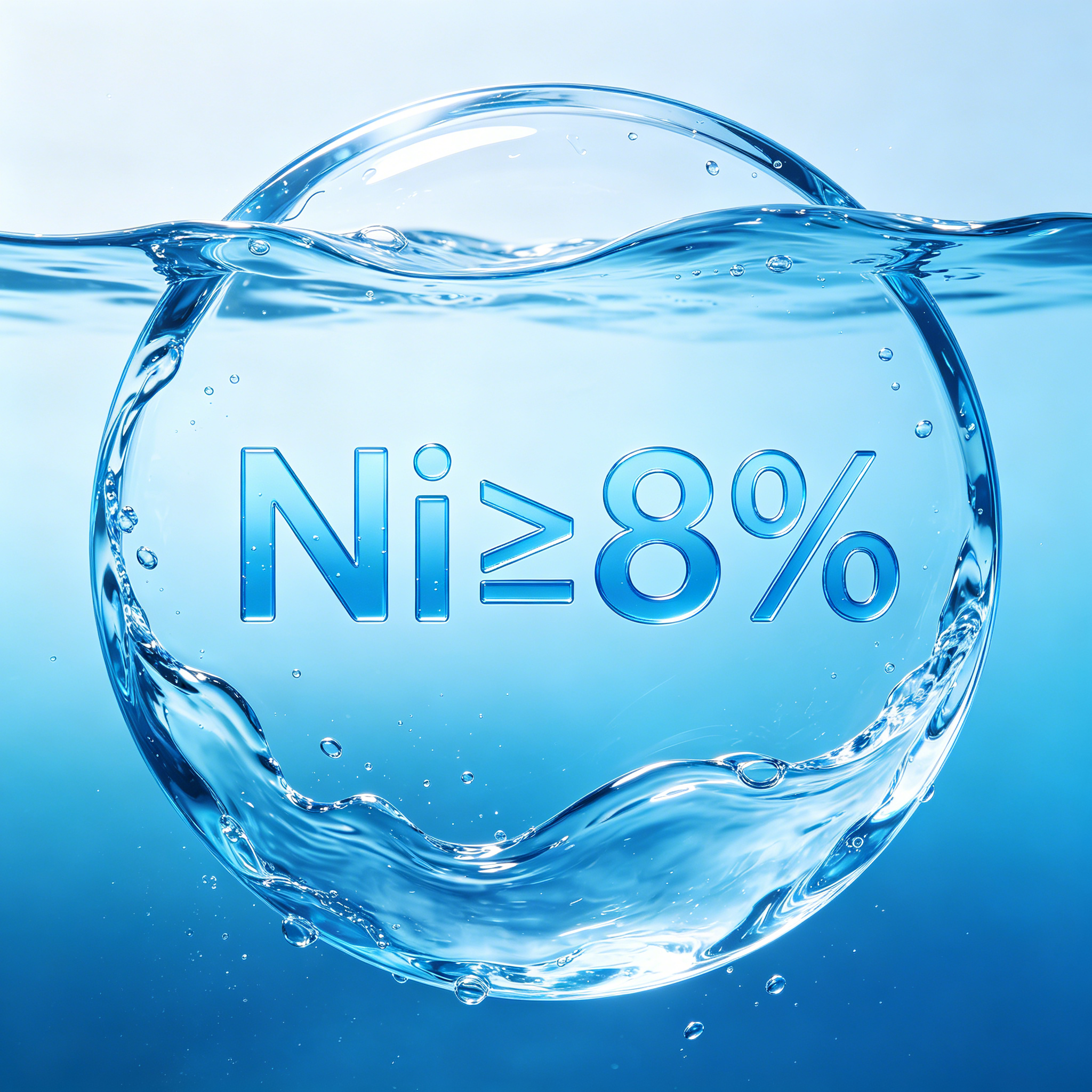 Minimum 8% Nickel Content